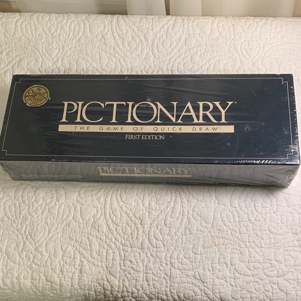 Pictionary (1987) First Edition Board Game NEW Sealed The Game of Quick Draw